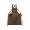 Tablier suspender cuir marron - Visuel 0
